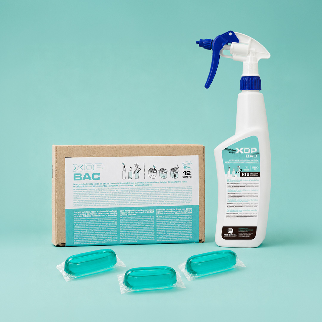 Pack Proquimia XOP BAC Higienizante e Desodorizante (12 Cápsulas Solúveis)
