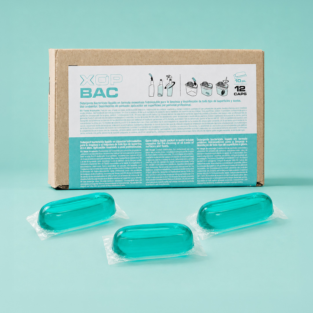 Cápsulas Solúveis Detergente Desinfetante XOP BAC Proquimia  (12un)
